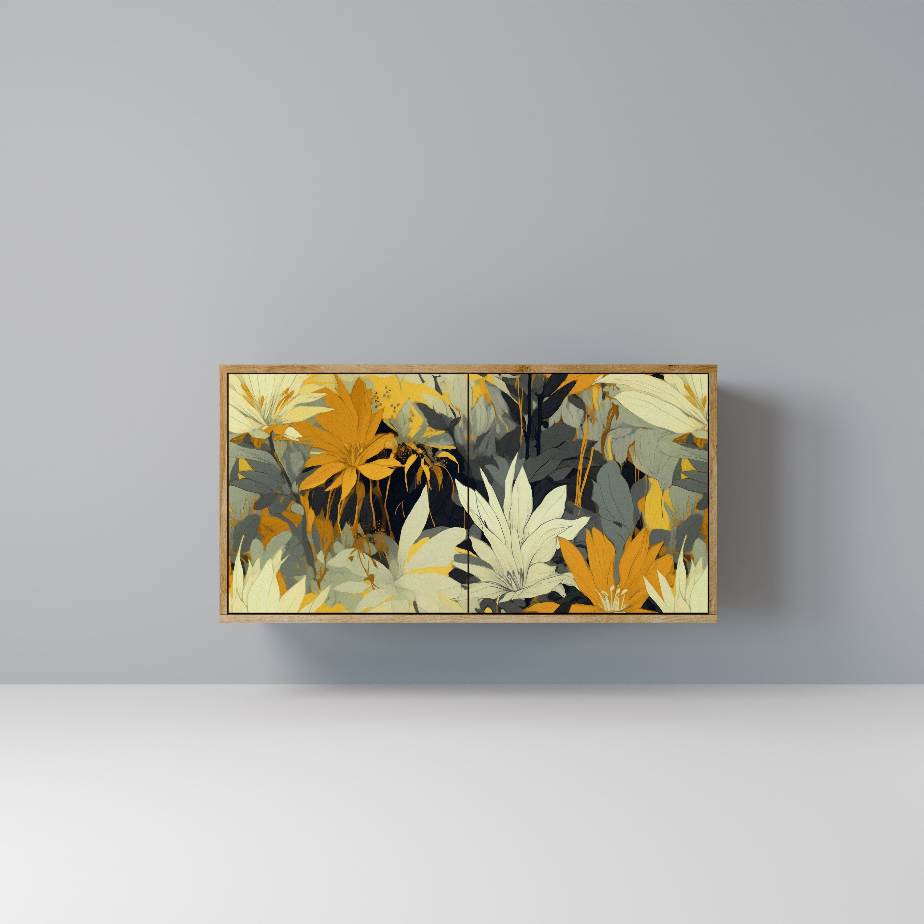 SUNKISSED LILY Aparador de 2 Portas em Efeito Carvalho