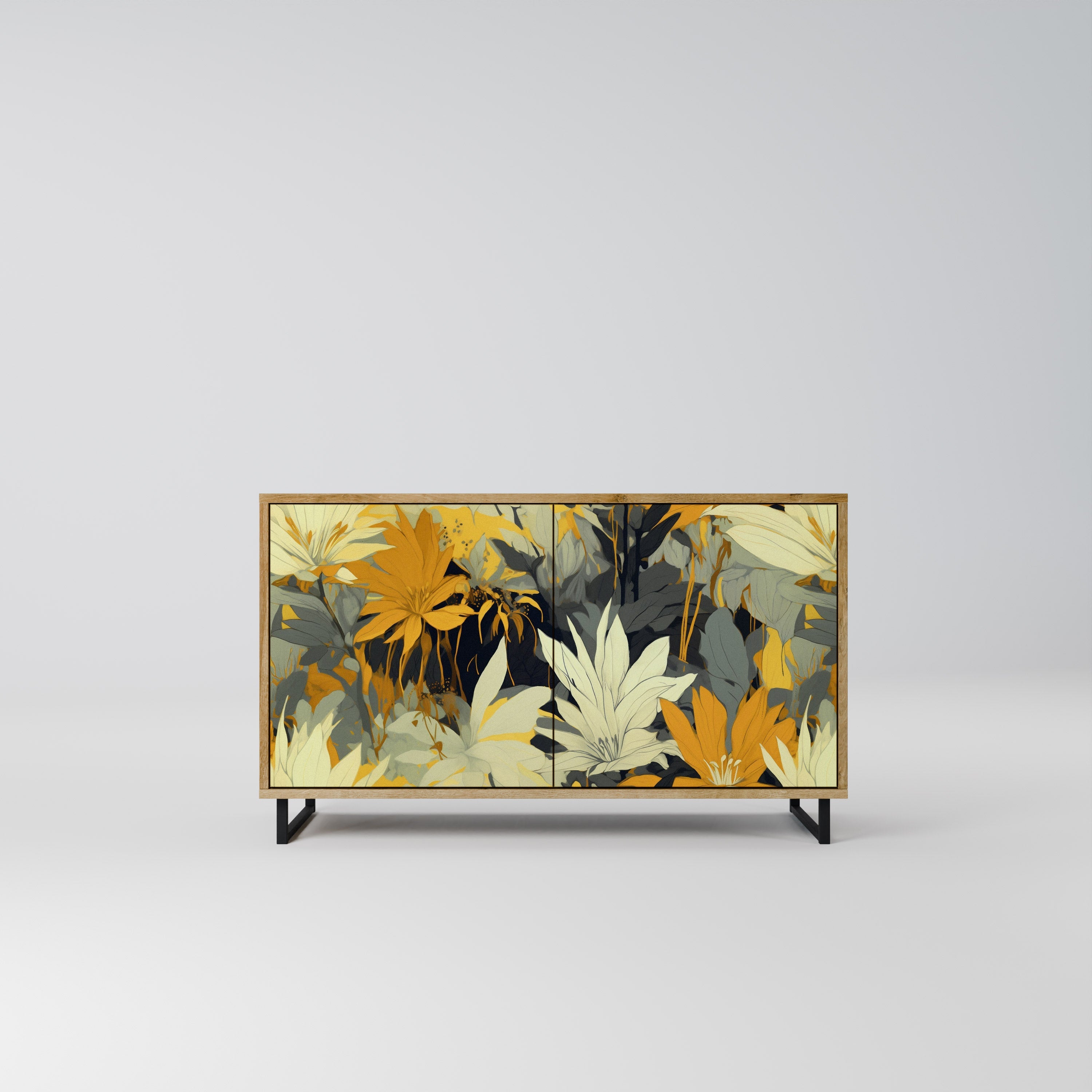 SUNKISSED LILY Aparador de 2 Portas em Efeito Carvalho