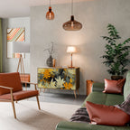 SUNKISSED LILY Aparador de 2 Portas em Efeito Carvalho