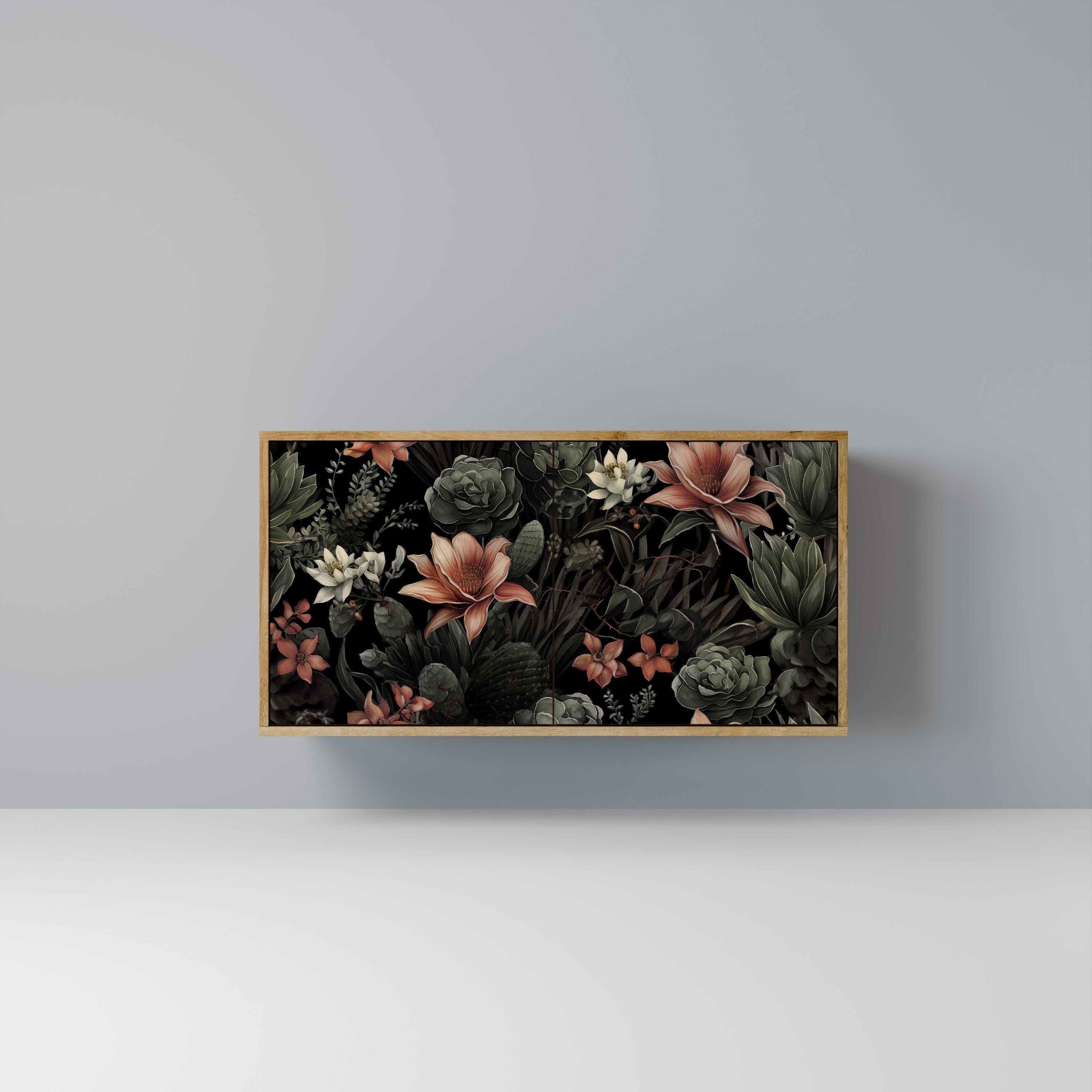 SECRET VERDURE Aparador de 2 Portas em Efeito Carvalho