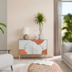 TRANQUIL TWIG Aparador de 2 Portas em Efeito Carvalho