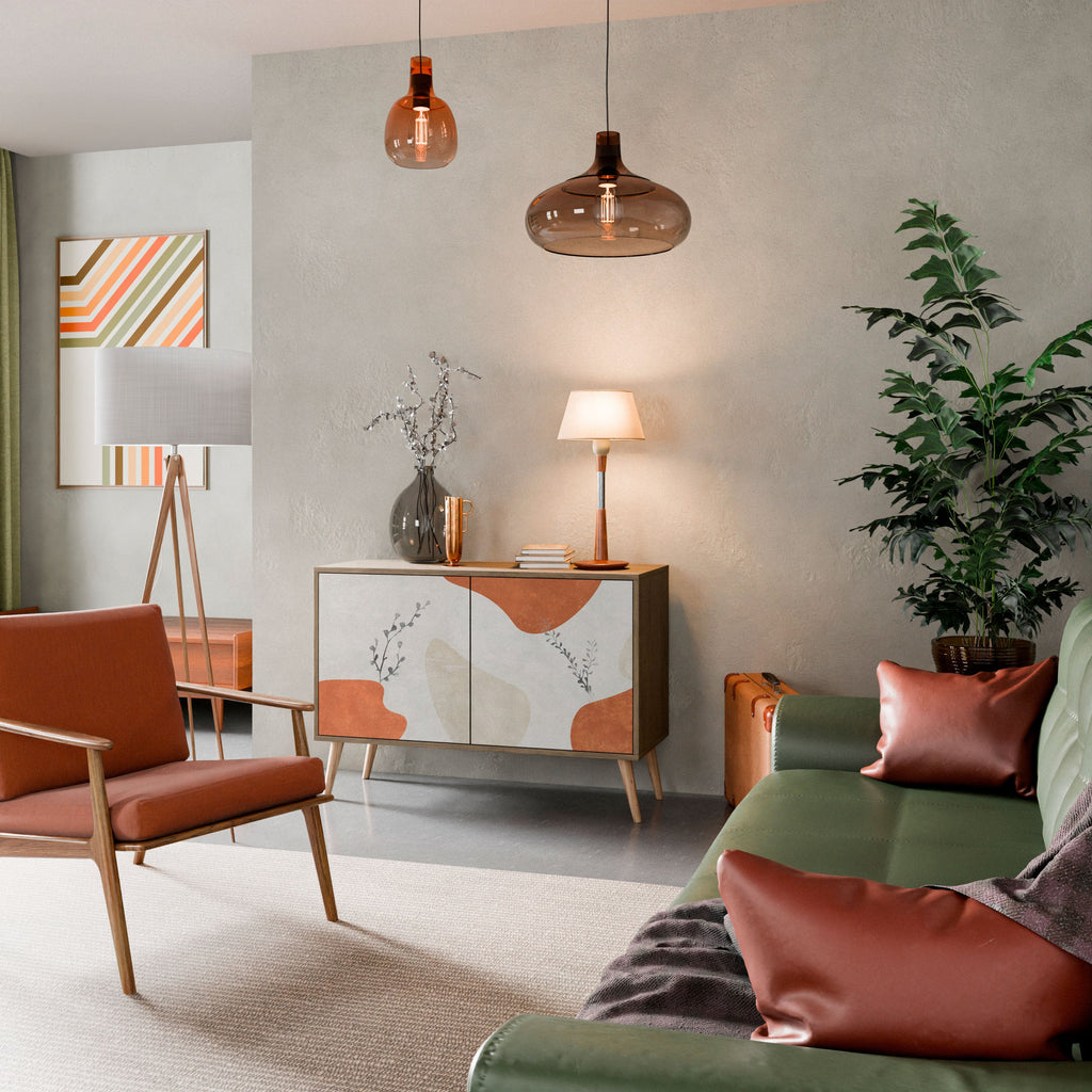 TRANQUIL TWIG Aparador de 2 Portas em Efeito Carvalho