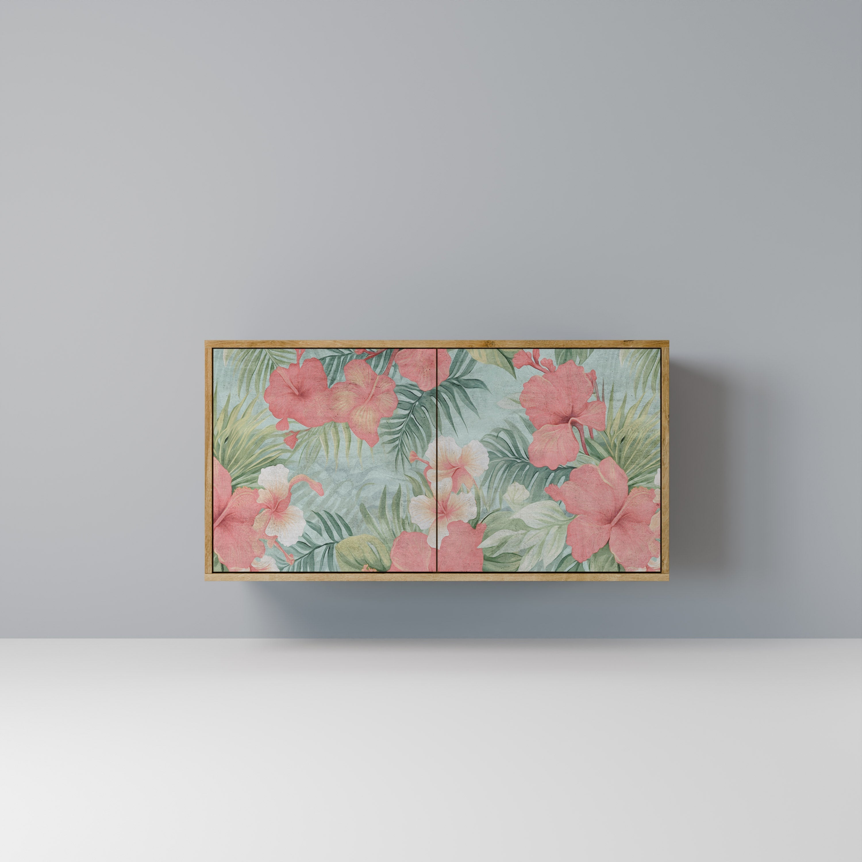 HAWAIIAN SPIRIT Aparador de 2 Portas em Efeito Carvalho