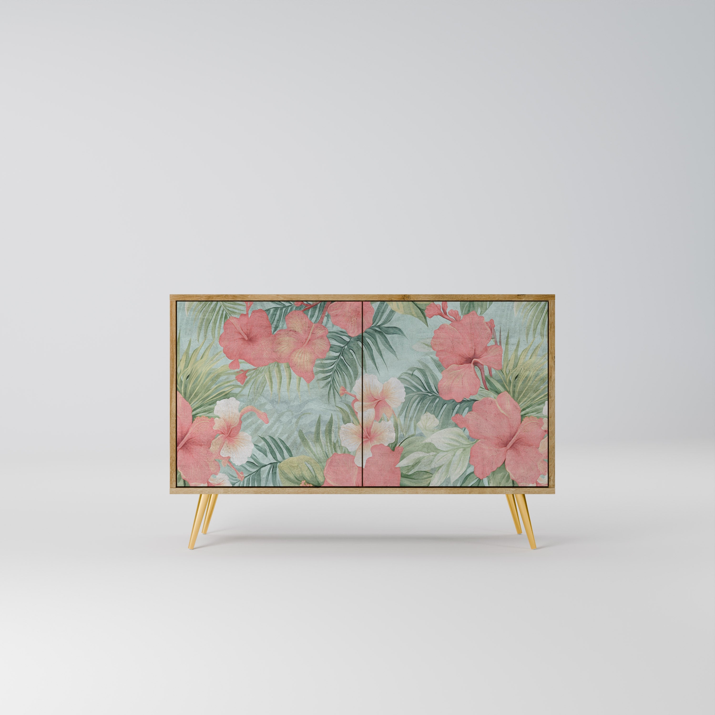 HAWAIIAN SPIRIT Aparador de 2 Portas em Efeito Carvalho