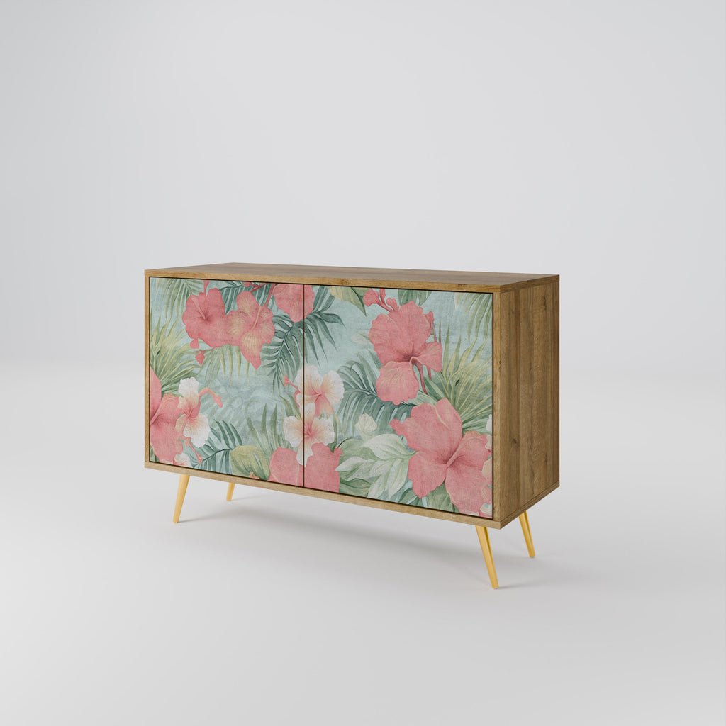 HAWAIIAN SPIRIT Aparador de 2 Portas em Efeito Carvalho