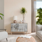 FADE IN THE TREES Aparador de 2 Portas em Efeito Carvalho