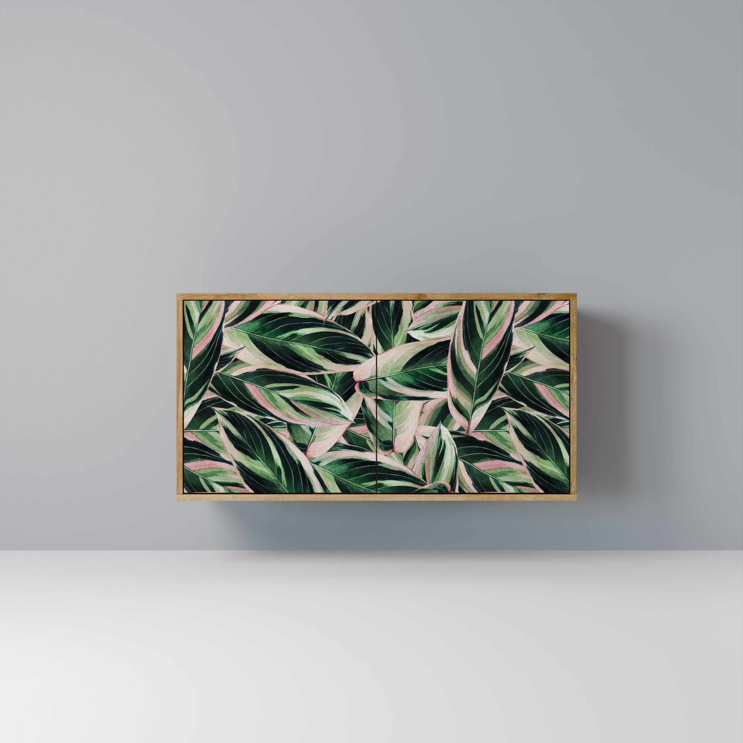 EERIE STROMANTHE Aparador de 2 Portas em Efeito Carvalho