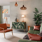 EERIE STROMANTHE Aparador de 2 Portas em Efeito Carvalho