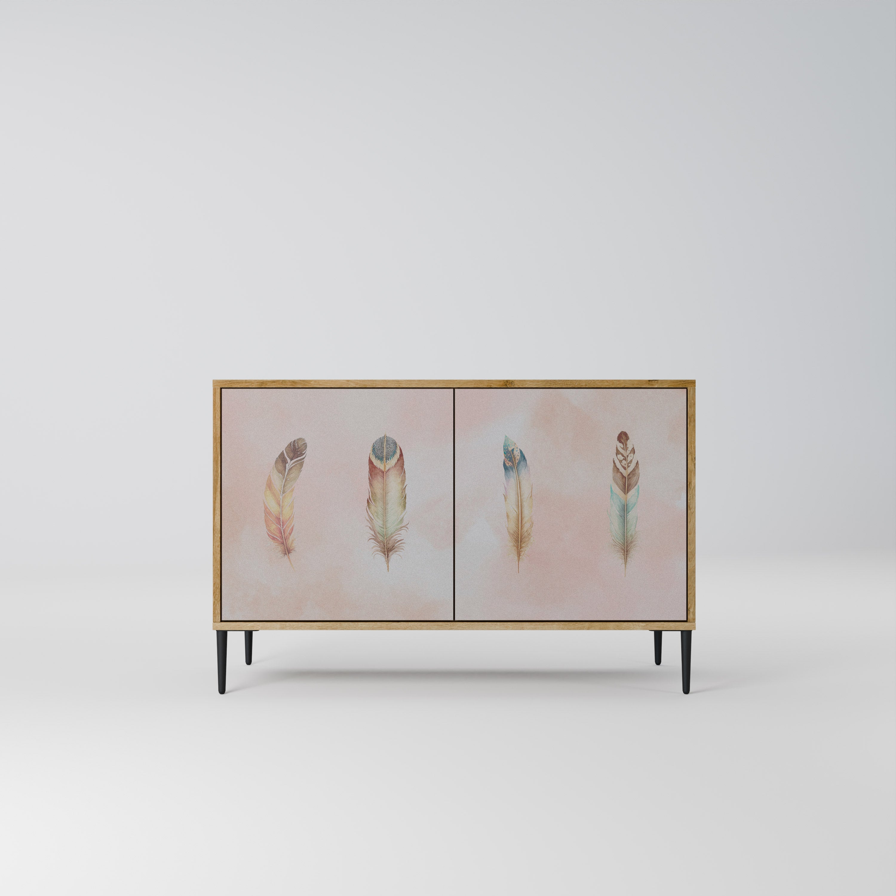 THE DELIQUESCE Aparador de 2 Portas em Efeito Carvalho