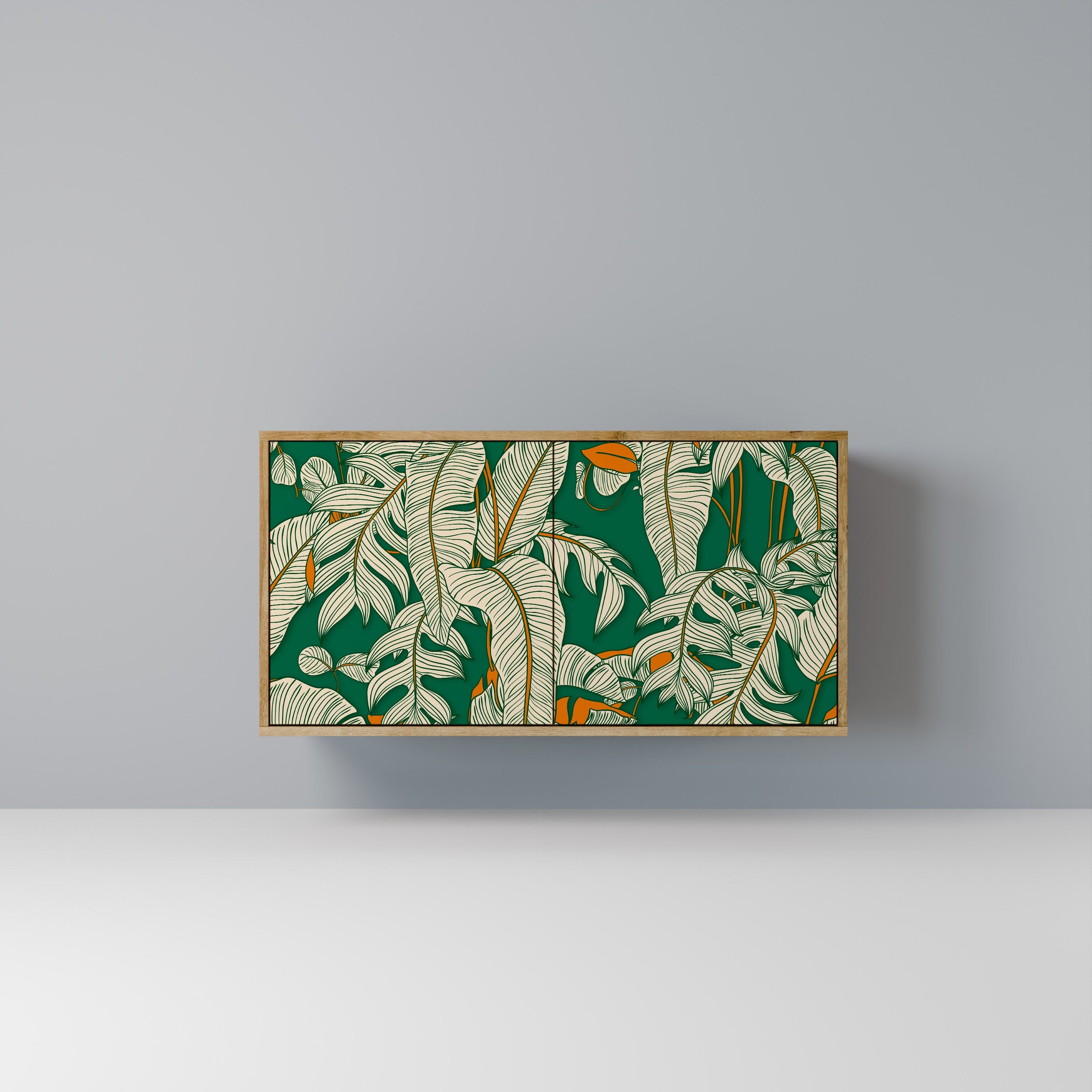 VERDANT PLEASURES Aparador de 2 Portas em Efeito Carvalho