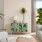 VERDANT PLEASURES Aparador de 2 Portas em Efeito Carvalho