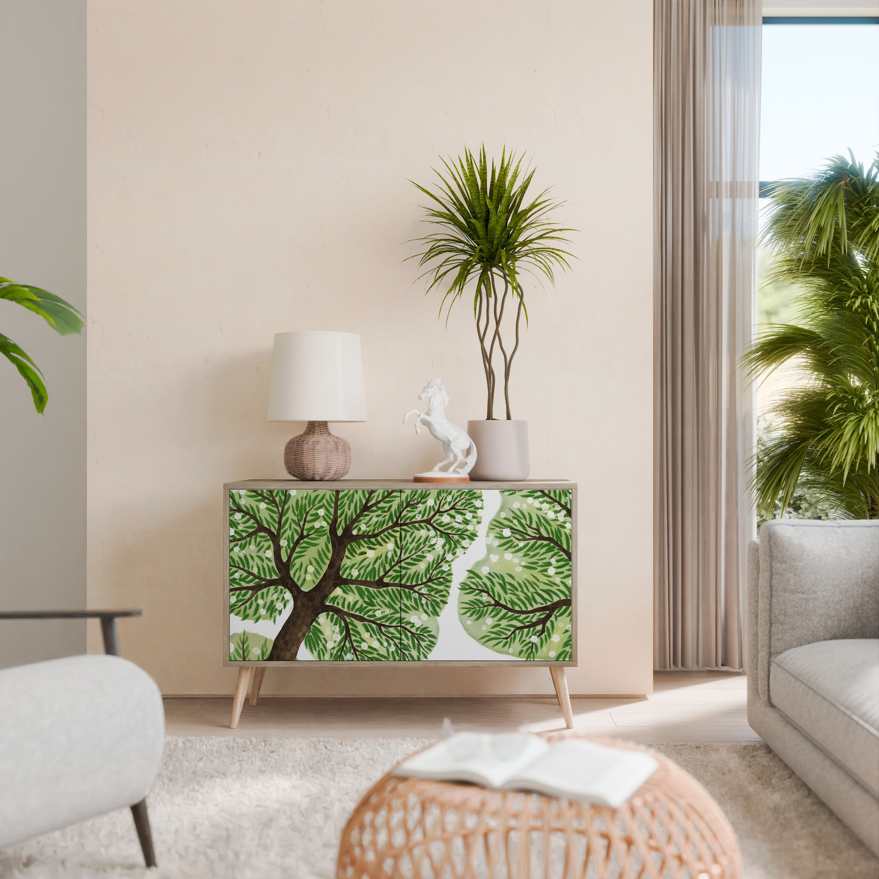 WILDERNESS DASH Aparador de 2 Portas em Efeito Carvalho