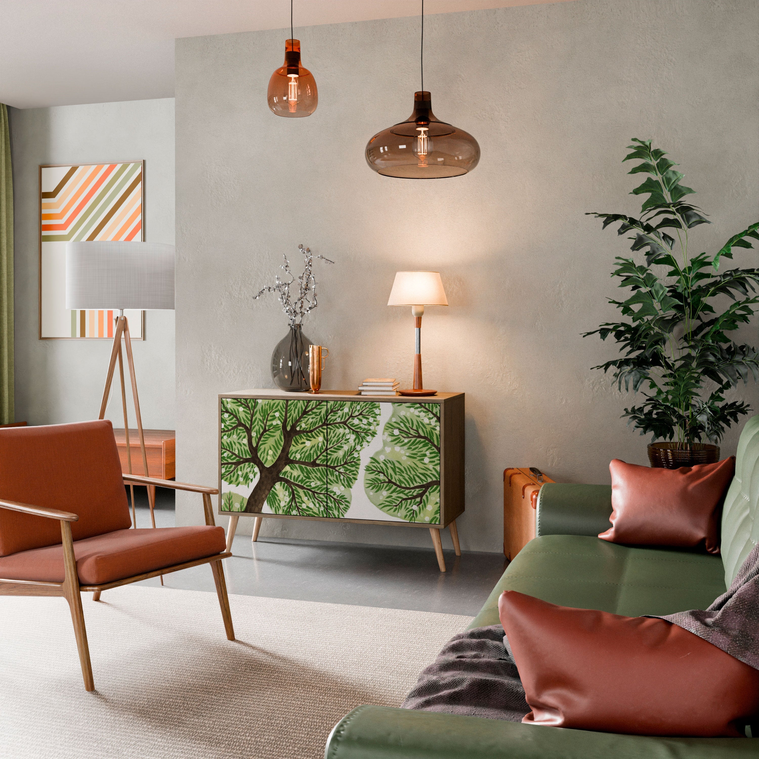 WILDERNESS DASH Aparador de 2 Portas em Efeito Carvalho