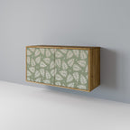 LEAVES ON GREEN Aparador de 2 Portas em Efeito Carvalho