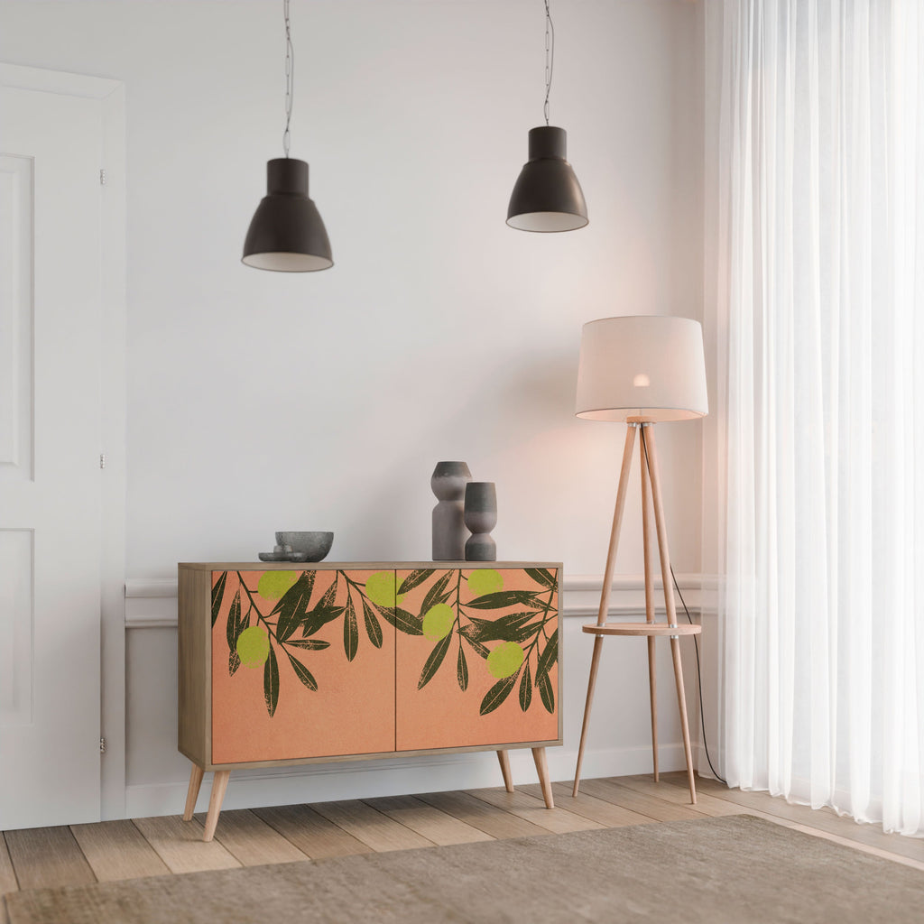 JUICY OLIVES Aparador de 2 Portas em Efeito Carvalho