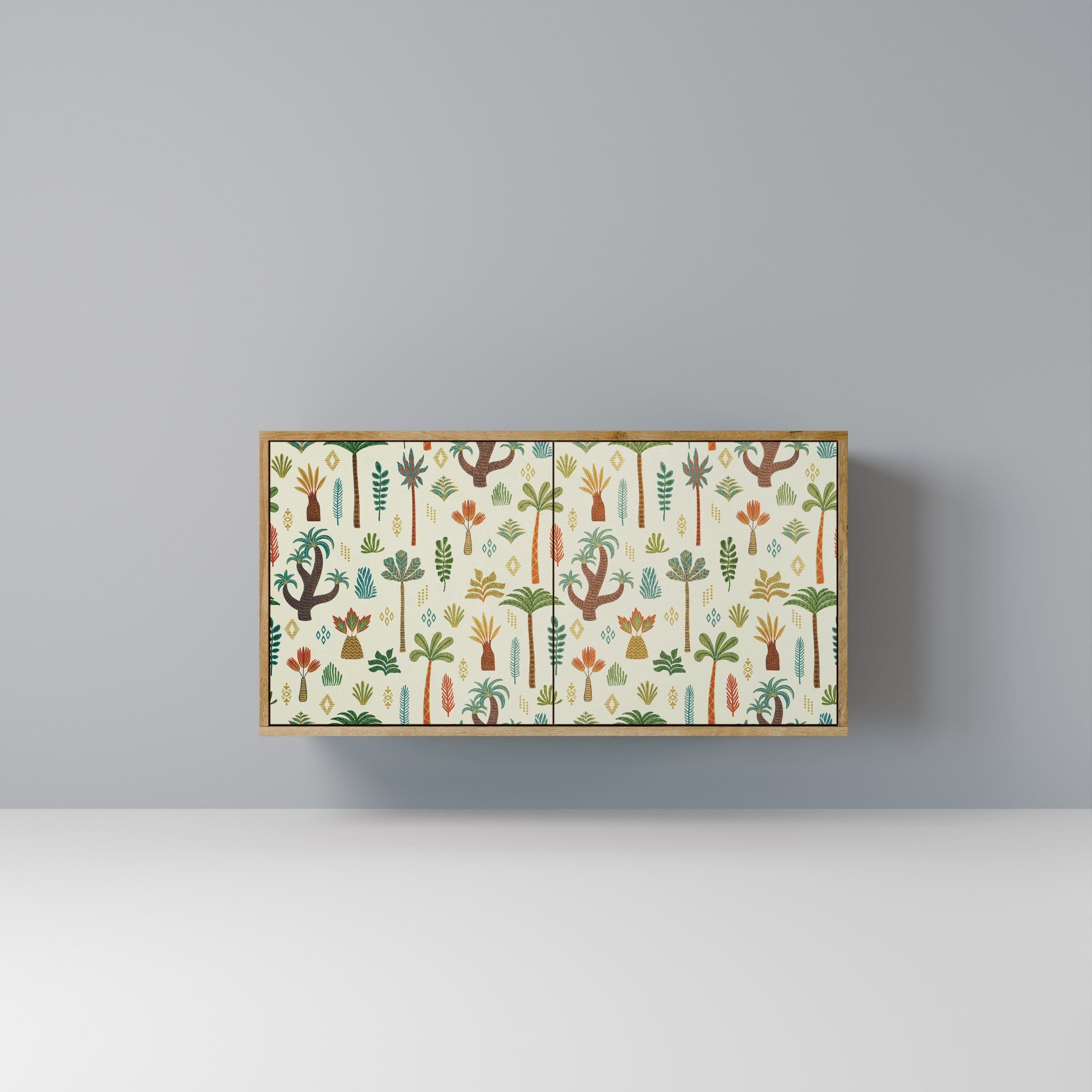 PALM SPRING Aparador de 2 Portas em Efeito Carvalho