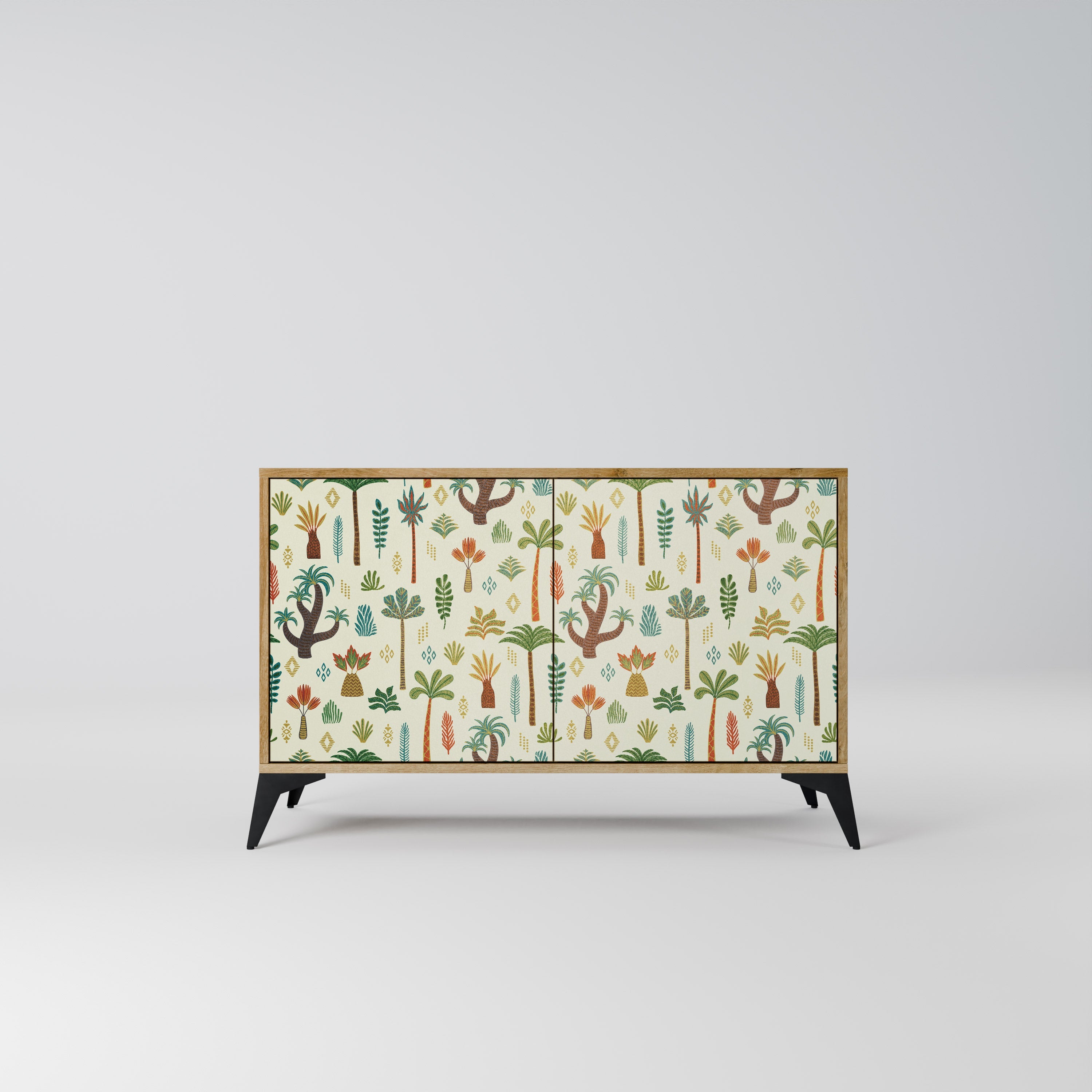 PALM SPRING Aparador de 2 Portas em Efeito Carvalho