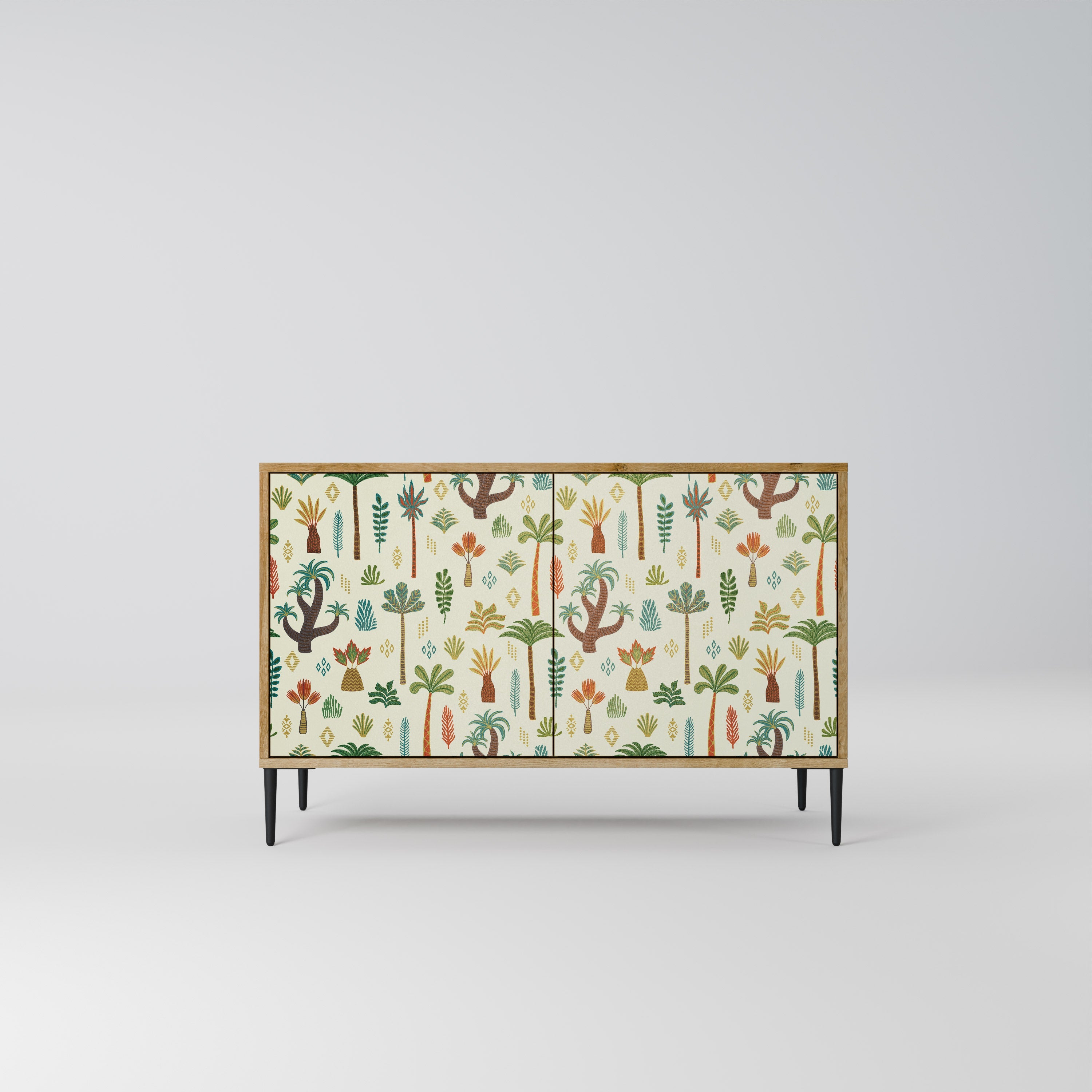 PALM SPRING Aparador de 2 Portas em Efeito Carvalho