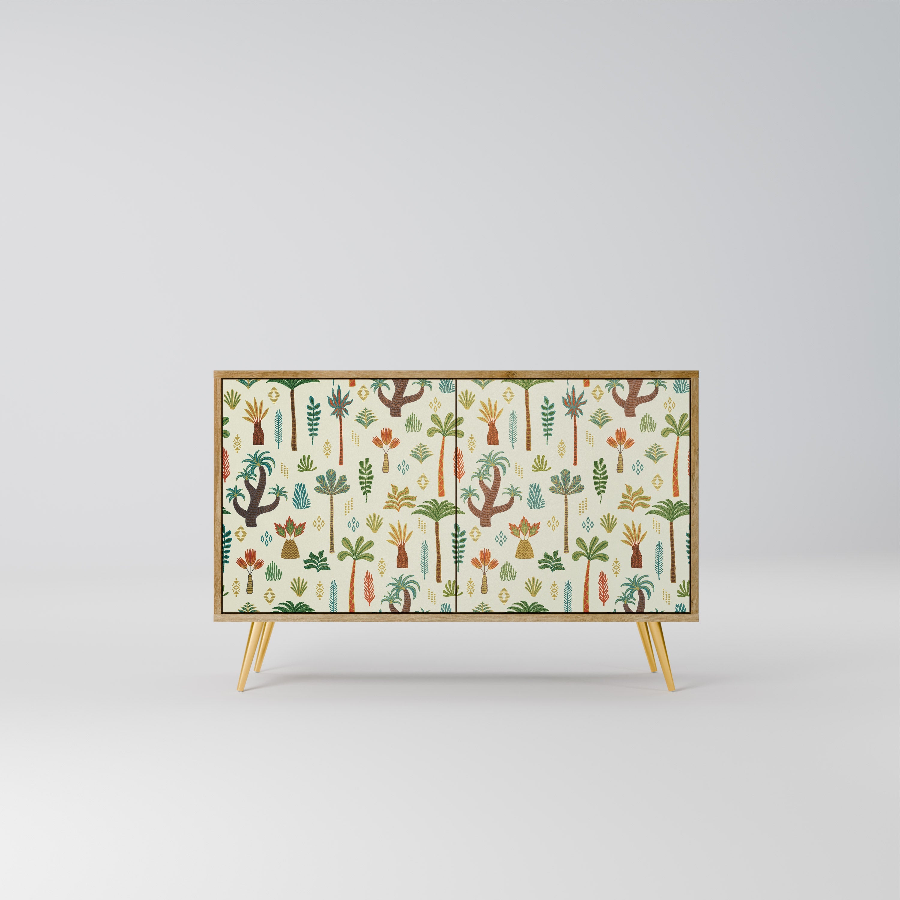 PALM SPRING Aparador de 2 Portas em Efeito Carvalho