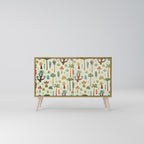 PALM SPRING Aparador de 2 Portas em Efeito Carvalho