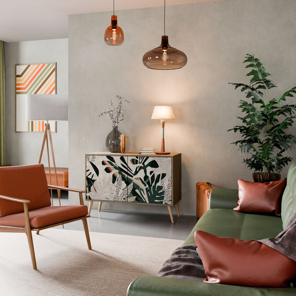 VERDURE FORMATION Aparador de 2 Portas em Efeito Carvalho