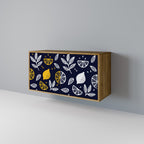 CITRUS BLACK AND WHITE Aparador de 2 Portas em Efeito Carvalho