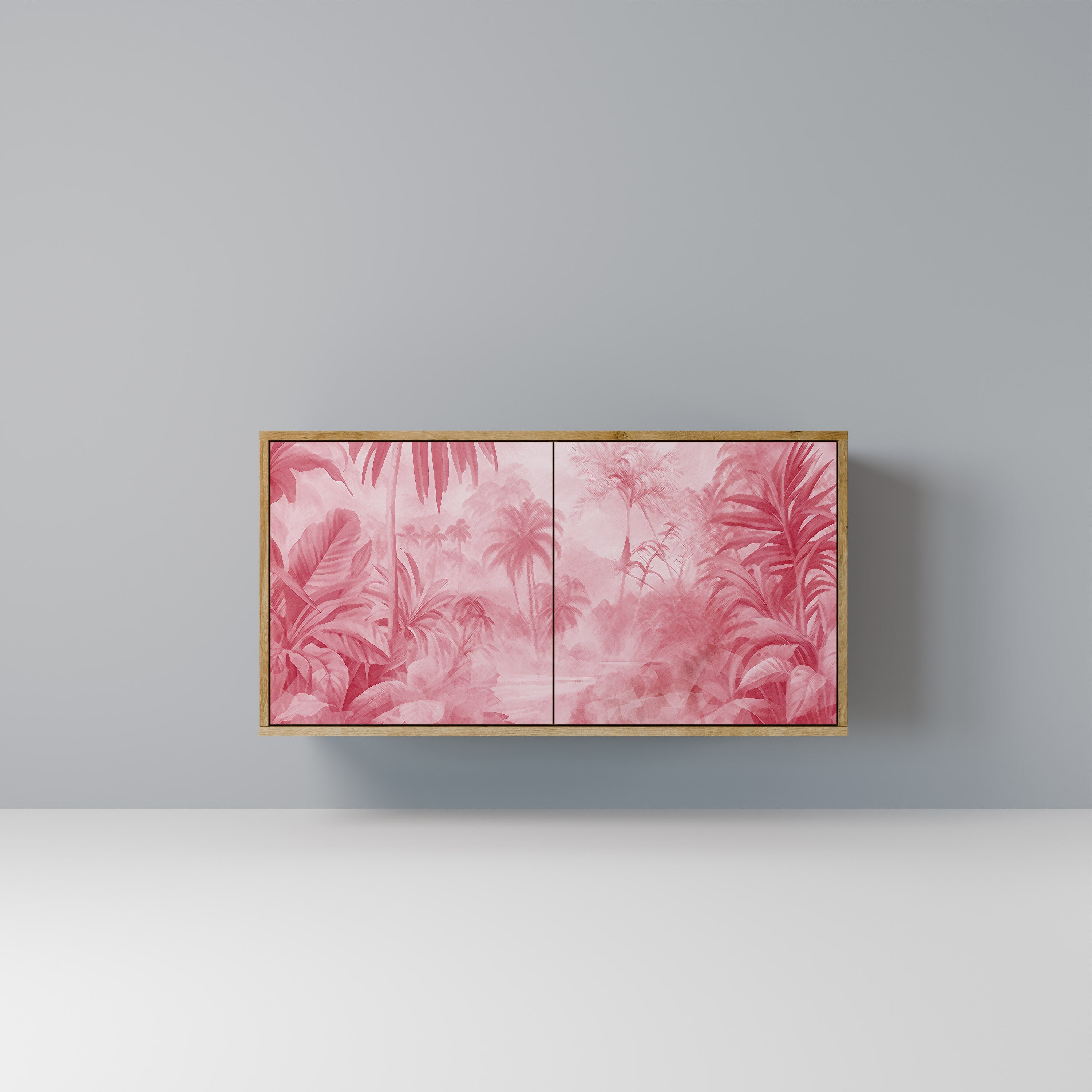 SWEET TROPICS Aparador de 2 Portas em Efeito Carvalho