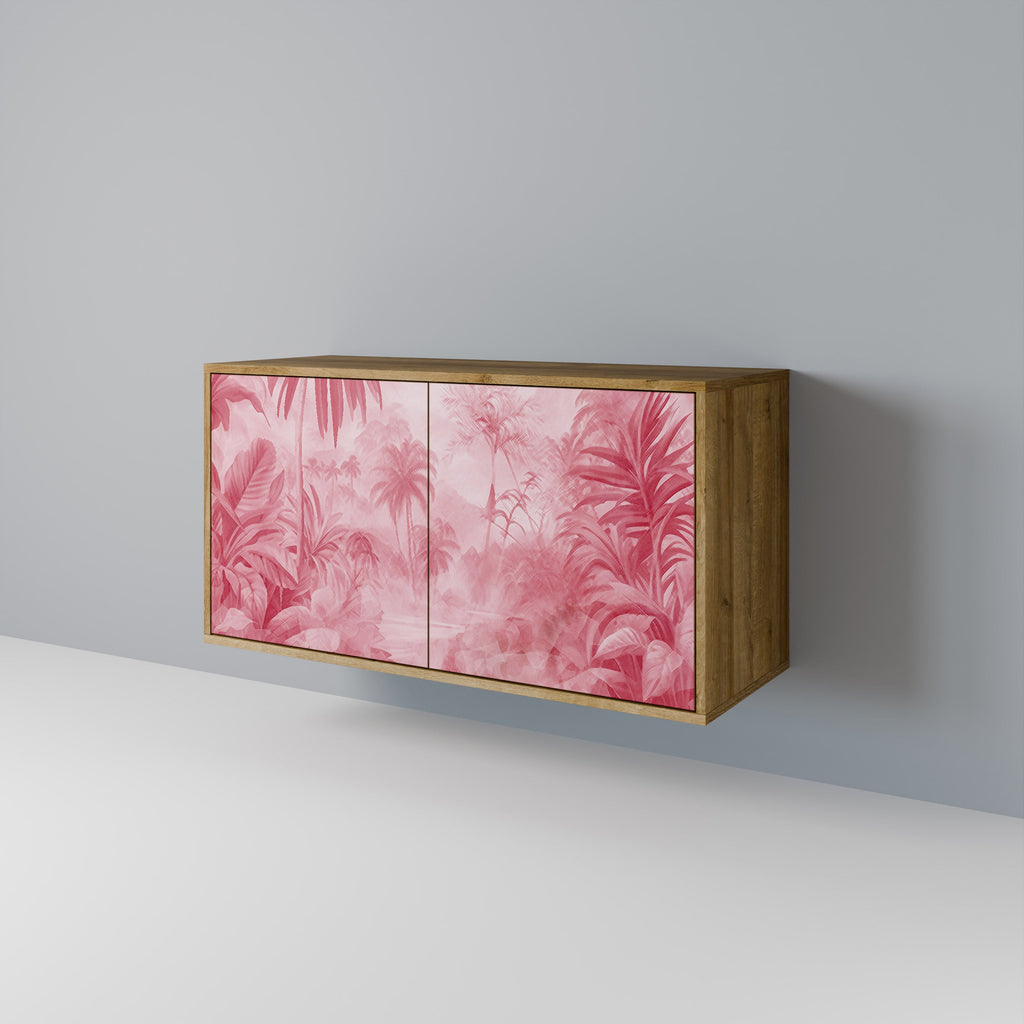 SWEET TROPICS Aparador de 2 Portas em Efeito Carvalho