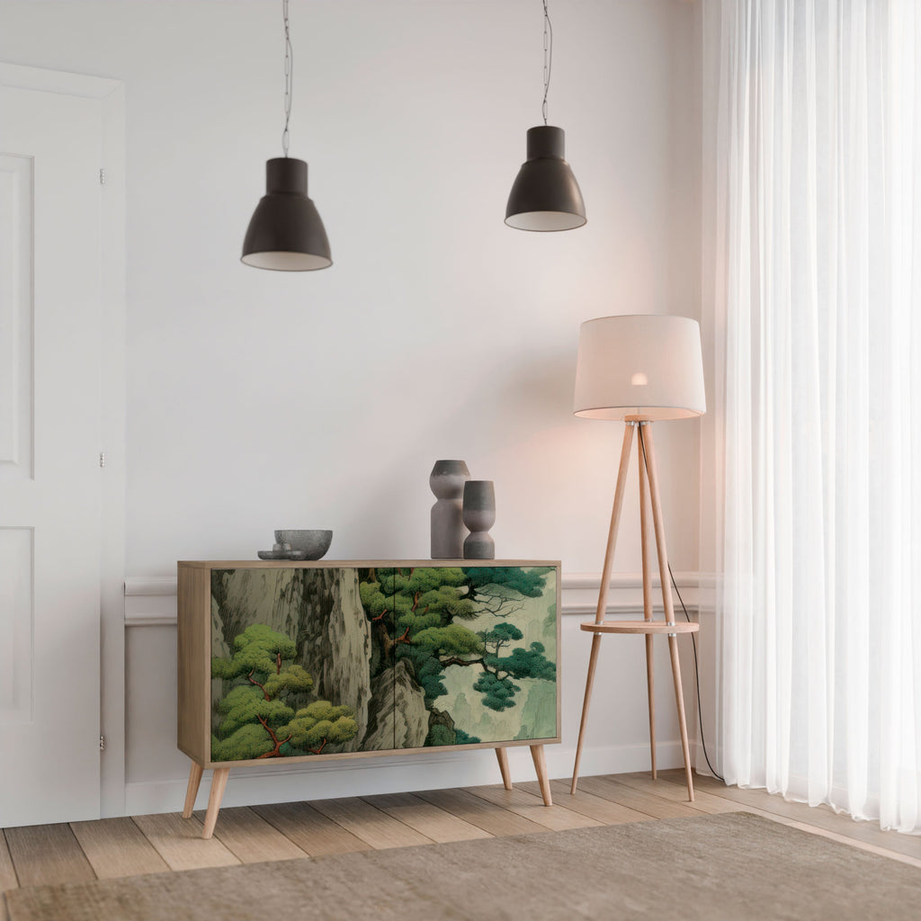 VERDURE ABYSS Aparador de 2 Portas em Efeito Carvalho