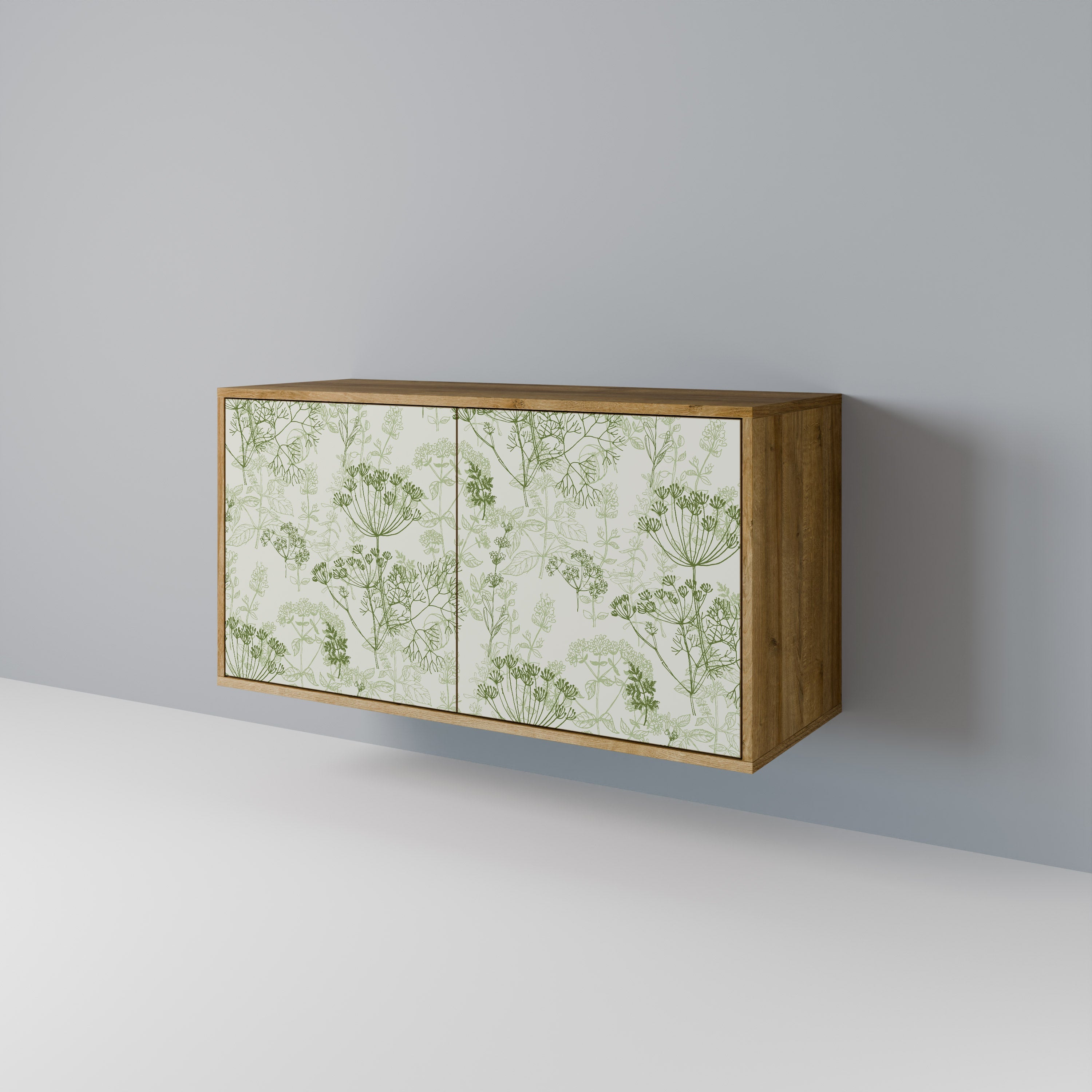 FENNEL BALDACHIN Aparador de 2 Portas em Efeito Carvalho