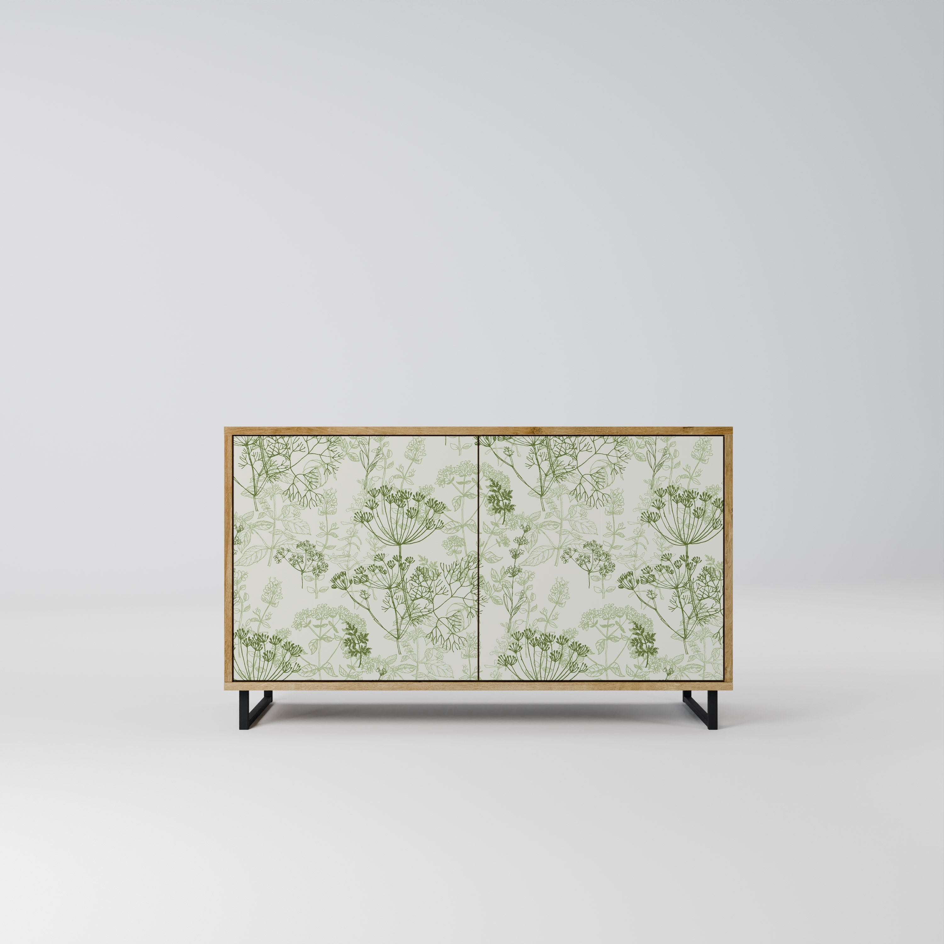 FENNEL BALDACHIN Aparador de 2 Portas em Efeito Carvalho