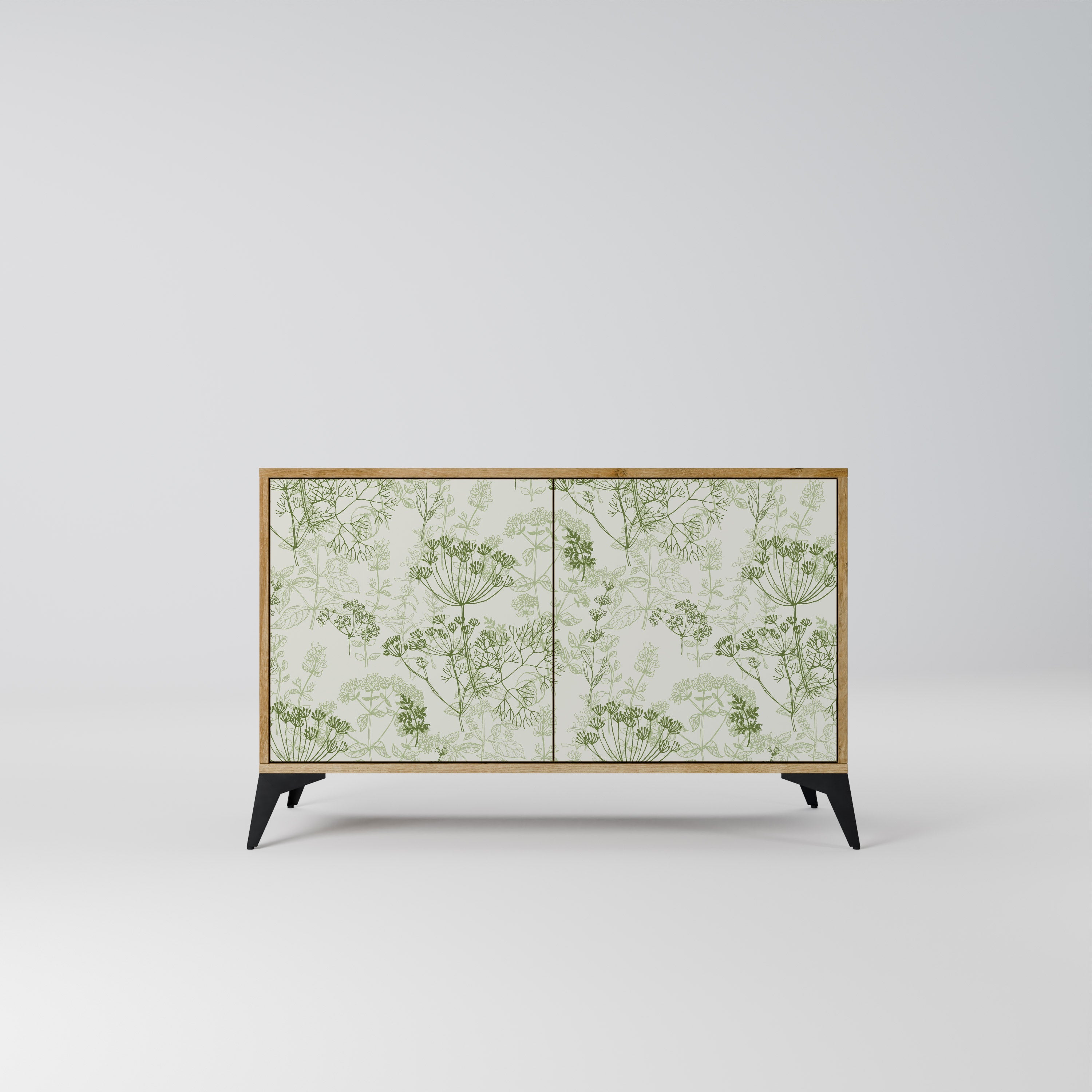 FENNEL BALDACHIN Aparador de 2 Portas em Efeito Carvalho