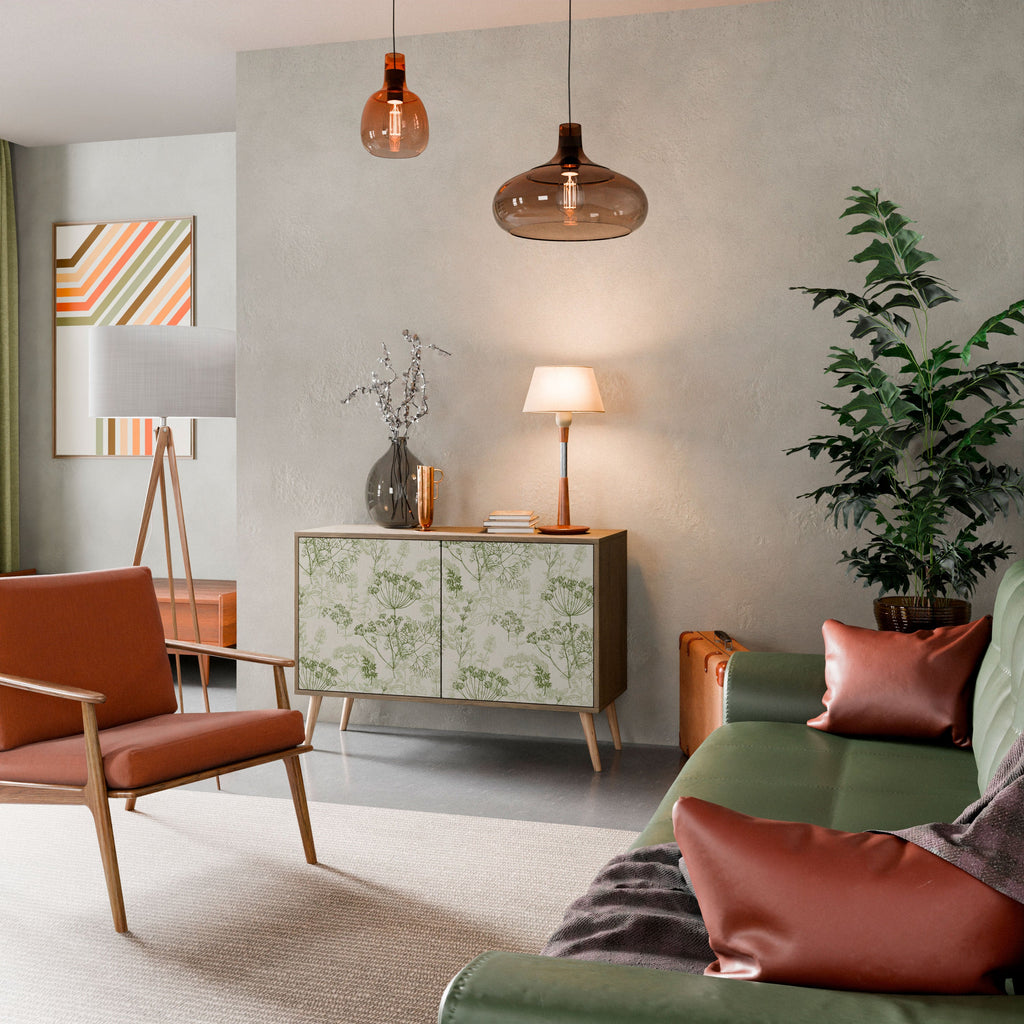 FENNEL BALDACHIN Aparador de 2 Portas em Efeito Carvalho