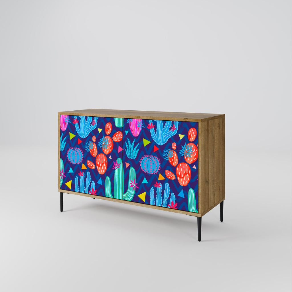 CACTUS VIBES 2-Door Sideboard in Oak Effect