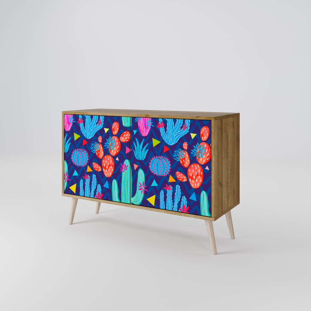 CACTUS VIBES 2-Door Sideboard in Oak Effect