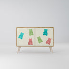 GUMMY BEARS 2-Door Sideboard in Oak Effect