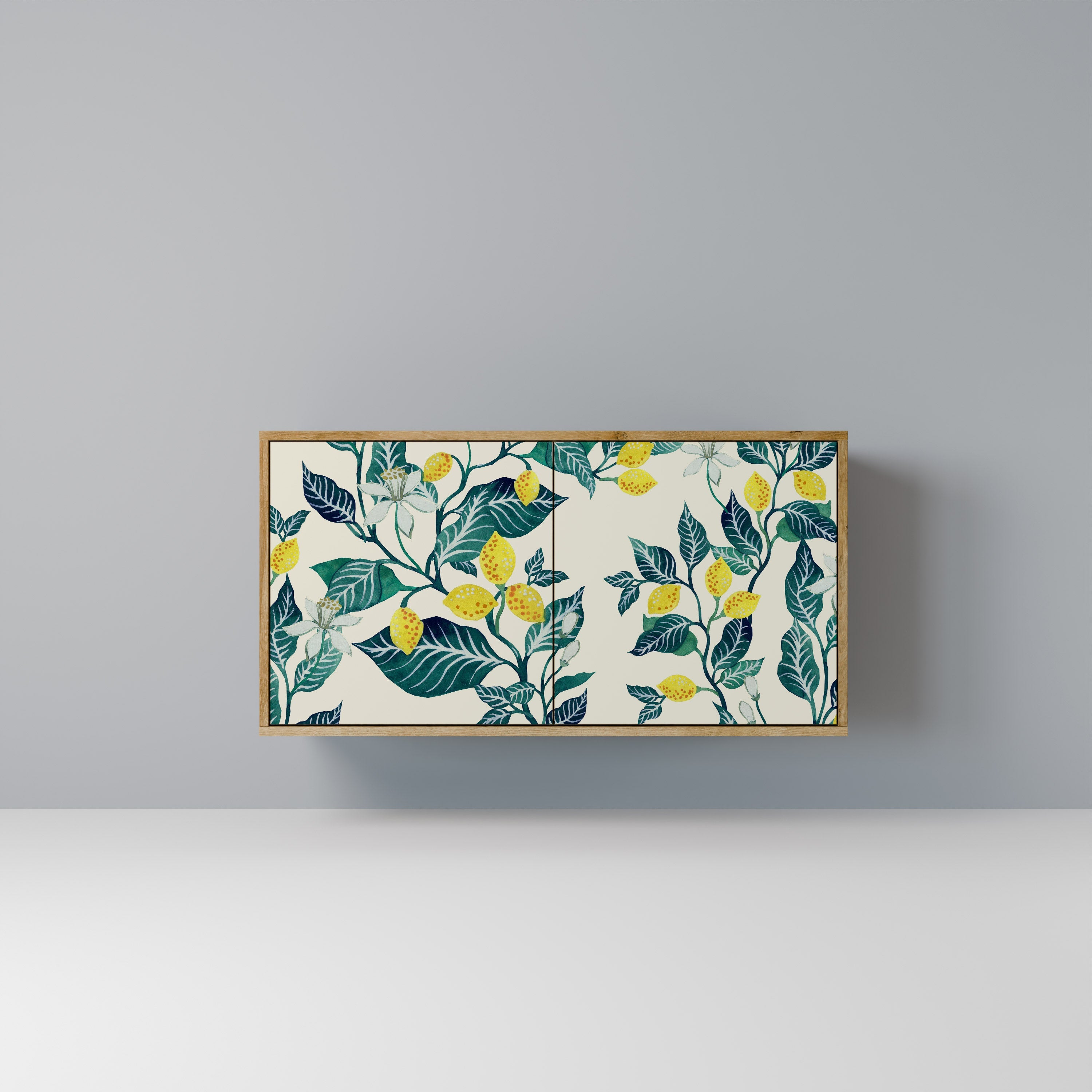 LEMON TREE Aparador de 2 Portas em Efeito Carvalho