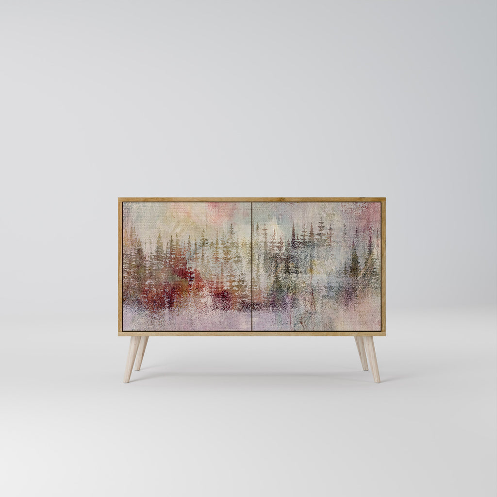 VEILED SUMMIT Aparador de 2 Portas em Efeito Carvalho