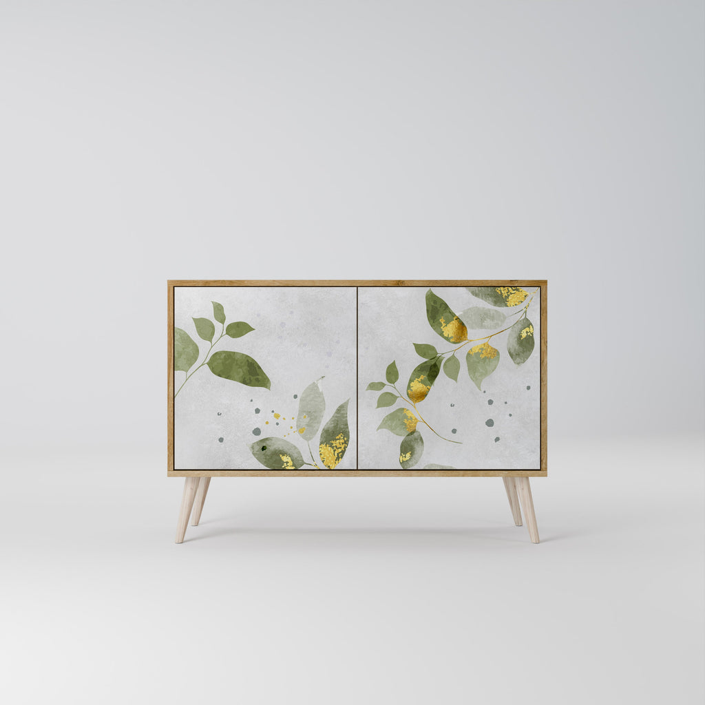 ELEGANT BOTANICS 2-Door Sideboard in Oak Effect