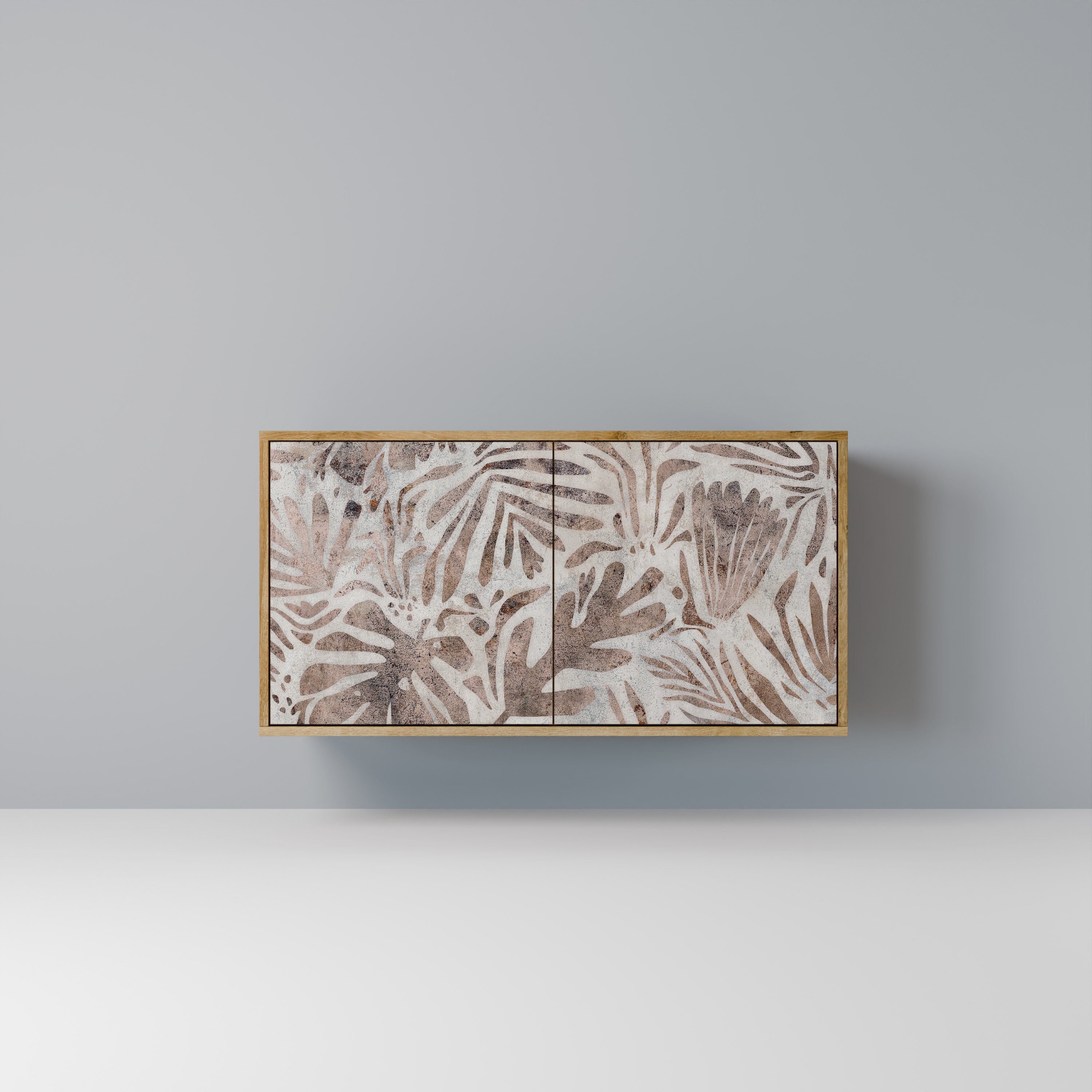 PASSING TIME Aparador de 2 Portas em Efeito Carvalho