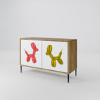 CHILDHOOD MEMORY 2-Door Sideboard in Oak Effect