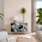 BIKE ENERGY Aparador de 2 Portas em Efeito Carvalho