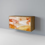 TRACES OF AUTUMN Aparador de 2 Portas em Efeito Carvalho