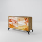 TRACES OF AUTUMN Aparador de 2 Portas em Efeito Carvalho