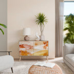 TRACES OF AUTUMN Aparador de 2 Portas em Efeito Carvalho