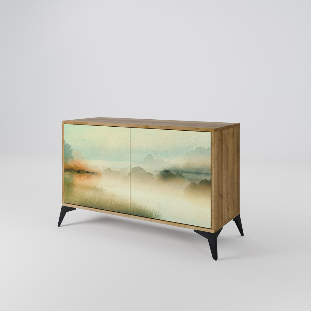 MORNING BY THE LAKE 2-Door Sideboard in Oak Effect
