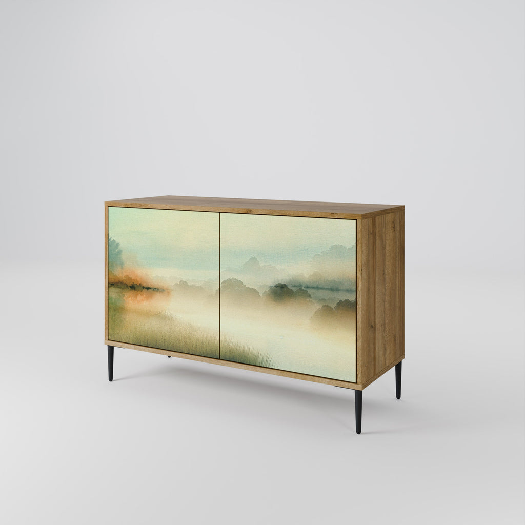 MORNING BY THE LAKE 2-Door Sideboard in Oak Effect