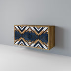 ARTFUL GEOMETRY 2-Door Sideboard in Oak Effect