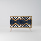 ARTFUL GEOMETRY 2-Door Sideboard in Oak Effect