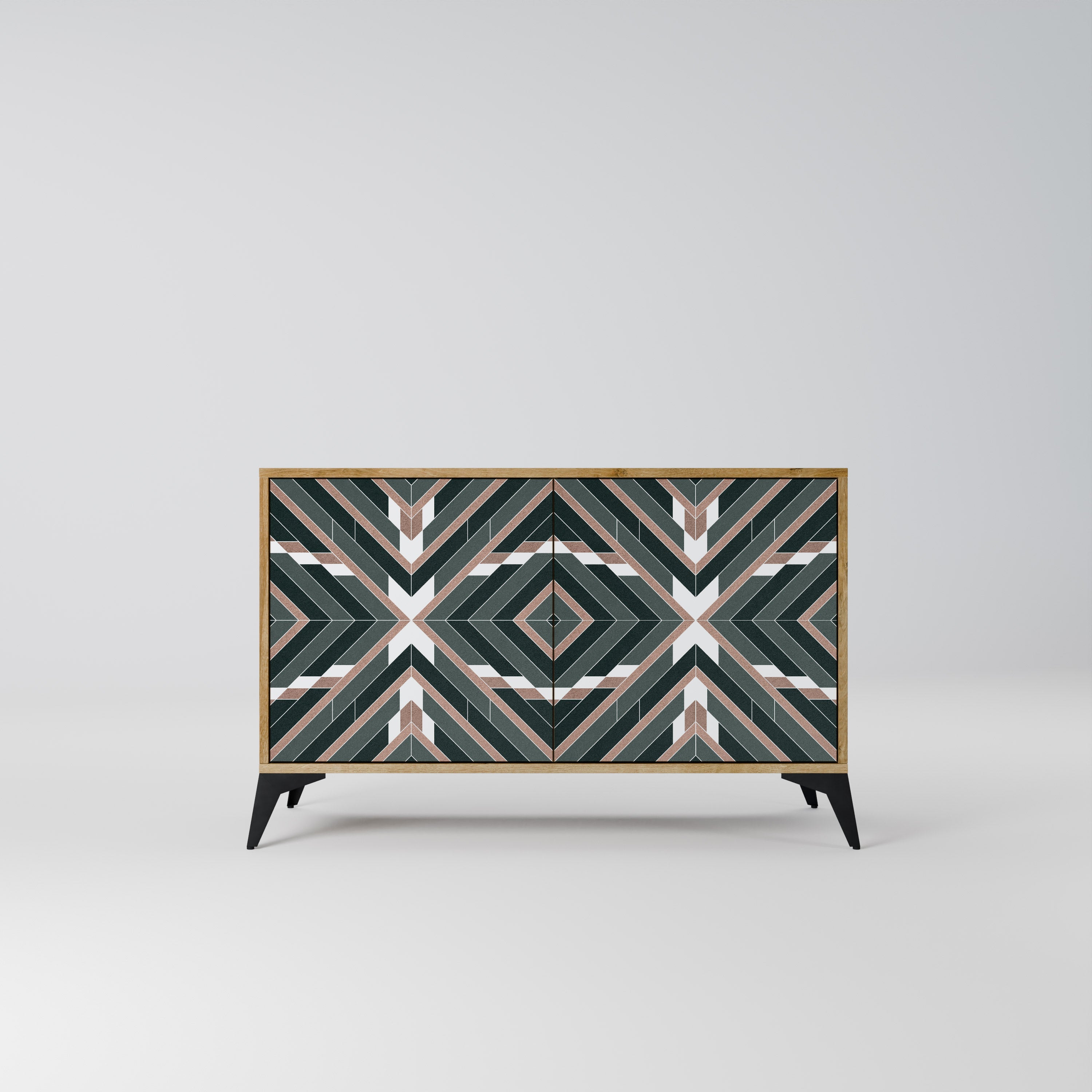 DIMENSION DELIGHTS Aparador de 2 Portas em Efeito Carvalho